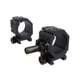 Wheeler 30mm Low Mount Picatinny Rail Scope Rings with Anti-Cant Indicator
