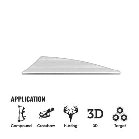 Tac Vanes Driver 2.25â€ Vane - White (36 pack)