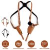 Shoulder Holster With Adjustable Straps Magazine Holder Vertical PU Leather Gun Holster For Concealed Carry Fit For M1911 Glock Sig Sauer