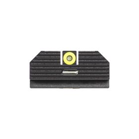 Night Fision Night Sight Set for Glock 42/43/43x/43x MOS  Yellow Front Ring/Rear Green Bar
