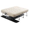 VEVOR Air Mattress with Frame, Inflatable 2 Person Camping Cot with Built-in Pump, Portable Folding Air Beds Supports 600 lbs