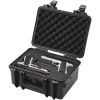 VEVOR Hard Pistol Cases with Pre-cut PU Foam, Waterproof & Dustproof Hard Gun Case for 1 Pistol, 14.1Ã—11.5Ã—7.6 in Lockable Pistol Case, Black
