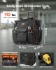 VEVOR Rolling Tool Bag 25 Pockets Heavy Duty Roller Tool Bag Telescoping Handle