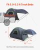 Truck Tent 5.0-5.2ft Waterproof PU2000 Truck Bed Camping Tent 2-3 Person
