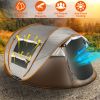 5-8 Person Pop Up Tent Automatic Setup Camping Tent Waterproof Instant Setup Tent with 4 Mosquito Net Windows Carrying Bag for Hiking Climbing Adventu