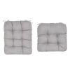Rocking Chair Cushion 2 Pieces Back Seat Sets with Non-Slip Ties Polyester Fiber Filling 
Comfortable for Indoor Home Office Car