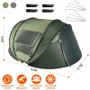 5-8 Person Pop Up Tent Automatic Setup Camping Tent Waterproof Instant Setup Tent with 4 Mosquito Net Windows Carrying Bag for Hiking Climbing Adventu