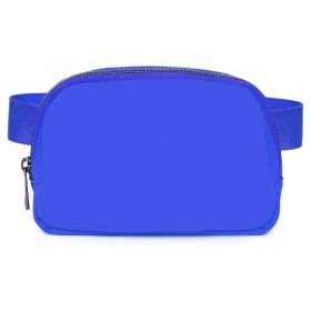 Sport Fanny Pack Unisex Waist Pouch Belt Bag Purse Chest Bag for Outdoor Sport Travel Beach Concerts Travel 20.86in-35.03in Waist Circumference with A (Option: BeltBagNavyBlue)