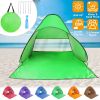 Pop Up Beach Tent Sun Shade Shelter Anti-UV Automatic Waterproof Tent Canopy for 2/3 Man w/ Net Window Storage Bag for Outdoor Beach Camping Fishing P