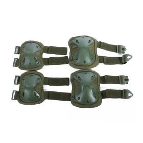 Elbows and Knees Gear Pads (Option: Military Green)