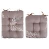 Rocking Chair Cushion 2 Pieces Back Seat Sets with Non-Slip Ties Polyester Fiber Filling Comfortable Cushions and Pads for Indoor Home Office Car