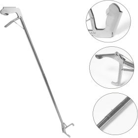 Stainless Steel Snake Tongs - Wide-jaw Design For The Safe Handling Of Reptiles, Rubbish Tongs, Gardening Tool, Beach Foraging Tool, Suitable For (Option: 1pc)