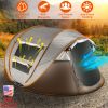 5-8 Person Pop Up Tent Automatic Setup Camping Tent Waterproof Instant Setup Tent with 4 Mosquito Net Windows Carrying Bag for Hiking Climbing Adventu