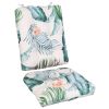 Rocking Chair Cushion 2 Pieces Back Seat Sets with Non-Slip Ties Polyester Fiber Filling Comfortable Cushions and Pads for Indoor Home Office Car