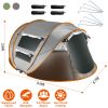 5-8 Person Pop Up Tent Automatic Setup Camping Tent Waterproof Instant Setup Tent with 4 Mosquito Net Windows Carrying Bag for Hiking Climbing Adventu