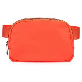 Sport Fanny Pack Unisex Waist Pouch Belt Bag Purse Chest Bag for Outdoor Sport Travel Beach Concerts Travel 20.86in-35.03in Waist Circumference with A (Option: BeltBagOrange)