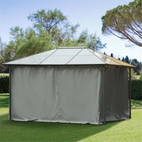 Universal Gazebo Sidewallt  Coffee-AS ( Amazon Shipping)（Prohibited by WalMart） (Option: 01783412)