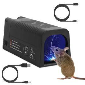 Electric Rat Trap Reusable Mice Trap Rodent Zapper Indoor Pest Control Rechargeable Shock Mice Killer With 1800V High Voltage For Home (Option: Rat Trap)