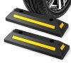 Garage Wheel Stopper with Reflective Stripes for Parking Block