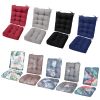 Rocking Chair Cushion 2 Pieces Back Seat Sets with Non-Slip Ties Polyester Fiber Filling Comfortable Cushions and Pads for Indoor Home Office Car