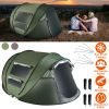 5-8 Person Pop Up Tent Automatic Setup Camping Tent Waterproof Instant Setup Tent with 4 Mosquito Net Windows Carrying Bag for Hiking Climbing Adventu