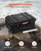 VEVOR Weatherproof Hard Case, Heavy Duty Protective Dry Box Case with Pre-Cut Foam, Wheels & Retractable Pull Handles for Travel, Hunt, Military