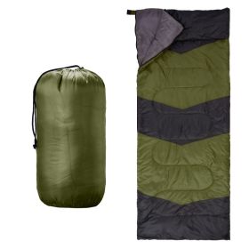 Lightweight Sleeping Bag For Backpacking, Hiking, Waterproof Compact Envelope Sleeping Bag For Cold & Warm Weather, Green (Option: default)