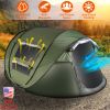 5-8 Person Pop Up Tent Automatic Setup Camping Tent Waterproof Instant Setup Tent with 4 Mosquito Net Windows Carrying Bag for Hiking Climbing Adventu